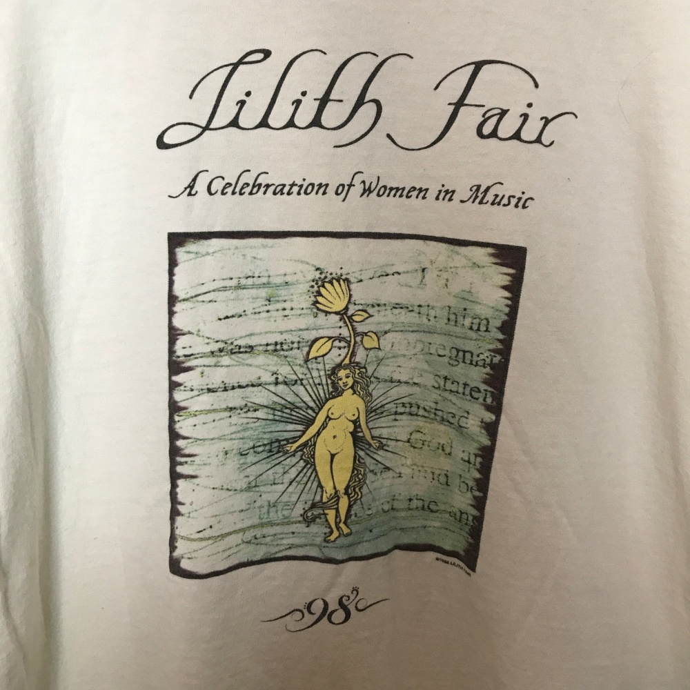 Vintage Lilith Fair 1998 Rare T Shirt White Medium - Picture 2 of 8